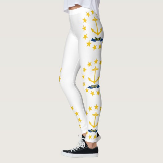 Staatsflagge der Insel Rhode Leggings (Links)