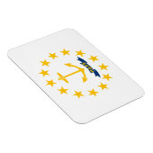 Staatsflagge der Insel Rhode Magnet (Rechte Seite)