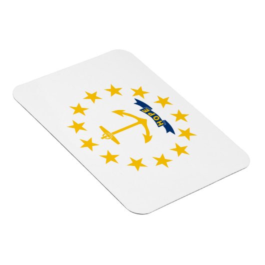 Staatsflagge der Insel Rhode Magnet (Rechte Seite)