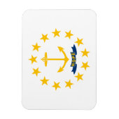 Staatsflagge der Insel Rhode Magnet (Vertikal)