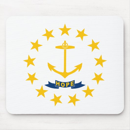 Staatsflagge der Insel Rhode Mousepad (Vorne)