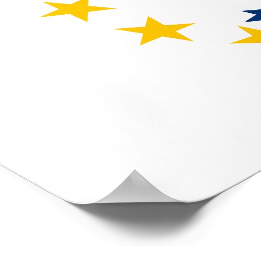 Staatsflagge der Insel Rhode Poster (Ecke)