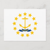 Staatsflagge der Insel Rhode Postkarte (Vorderseite)