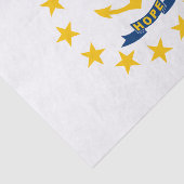 Staatsflagge der Insel Rhode Seidenpapier (Ausschnitt)