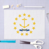 Staatsflagge der Insel Rhode Seidenpapier (Handwerk)