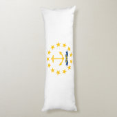 Staatsflagge der Insel Rhode Seitenschläferkissen (Rückseite (Vertikal))