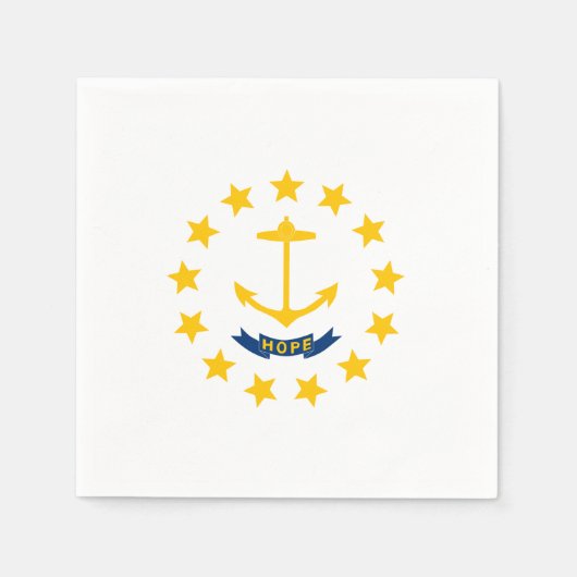 Staatsflagge der Insel Rhode Serviette (Vorderseite)