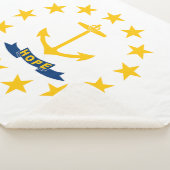 Staatsflagge der Insel Rhode Sherpadecke (3/4)