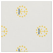 Staatsflagge der Insel Rhode Stoff (Nahaufnahme)
