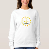 Staatsflagge der Insel Rhode Sweatshirt (Vorderseite)