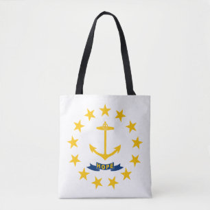 Staatsflagge der Insel Rhode Tasche