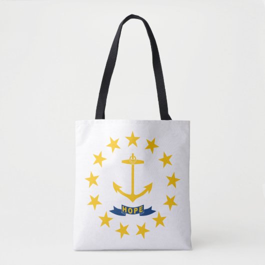 Staatsflagge der Insel Rhode Tasche (Vorderseite)