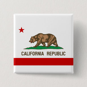 Staatsflagge der Republik Kalifornien Button