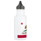 Staatsflagge der Republik Kalifornien Edelstahlflasche (Links)