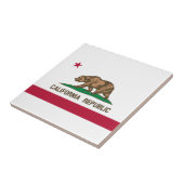Staatsflagge der Republik Kalifornien Fliese (Seite)