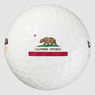 Staatsflagge der Republik Kalifornien Golfball