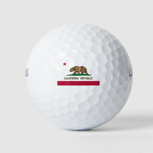 Staatsflagge der Republik Kalifornien Golfball (Vorderseite)