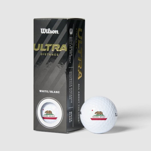 Staatsflagge der Republik Kalifornien Golfball (Verpackungen)
