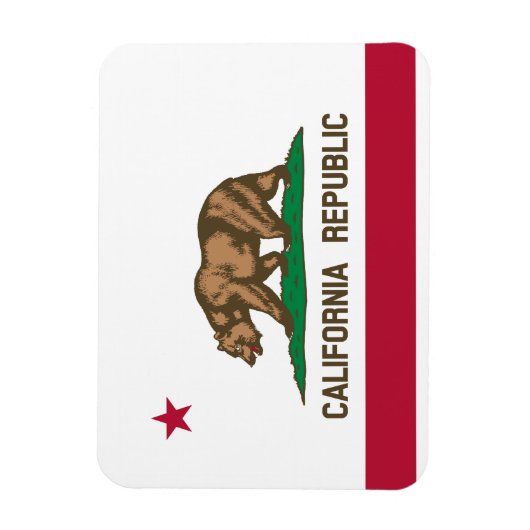 Staatsflagge der Republik Kalifornien Magnet (Vertikal)