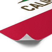 Staatsflagge der Republik Kalifornien Poster (Ecke)