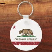 Staatsflagge der Republik Kalifornien Schlüsselanhänger (Vorderseite)