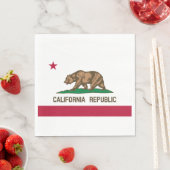 Staatsflagge der Republik Kalifornien Serviette (Beispiel)