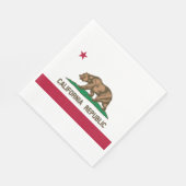 Staatsflagge der Republik Kalifornien Serviette (Ecke)