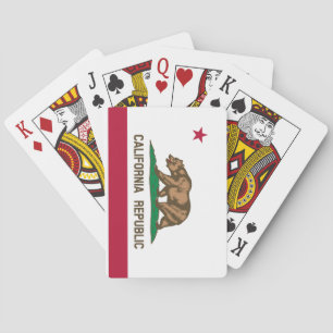Staatsflagge der Republik Kalifornien Spielkarten
