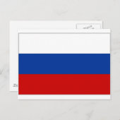 Staatsflagge der Russischen Föderation Postkarte (Vorne/Hinten)