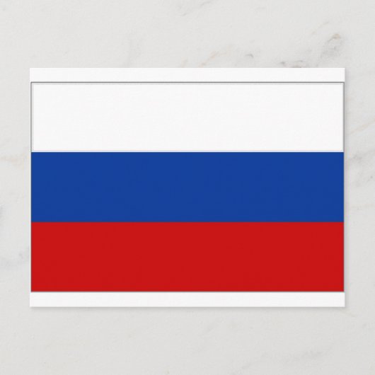 Staatsflagge der Russischen Föderation Postkarte (Vorderseite)
