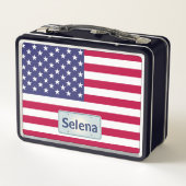 Staatsflagge der USA - Arizona Metall Brotdose (Rückseite)