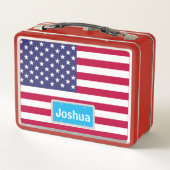 Staatsflagge der USA - Florida Metall Brotdose (Rückseite)