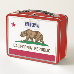 Staatsflagge der USA - Kalifornien Metall Brotdose