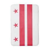 Staatsflagge der Washington DC Badematte (Vorderseite Vertikal)
