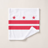 Staatsflagge der Washington DC Badhandtuch Set (Waschlappen)