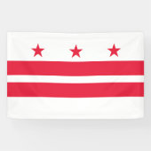 Staatsflagge der Washington DC Banner (Horizontal)