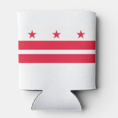 Staatsflagge der Washington DC Dosenkühler (Rückseite)
