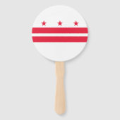 Staatsflagge der Washington DC Fächer (Rückseite)