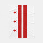 Staatsflagge der Washington DC Fleecedecke (Vorderseite)