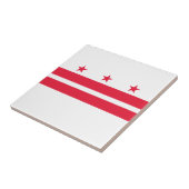 Staatsflagge der Washington DC Fliese (Seite)