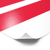 Staatsflagge der Washington DC Fotodruck (Ecke)