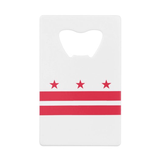 Staatsflagge der Washington DC Geldbeutel Flaschenöffner (Vorderseite)