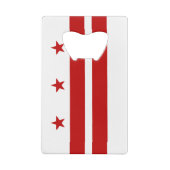 Staatsflagge der Washington DC Geldbeutel Flaschenöffner (Rückseite)