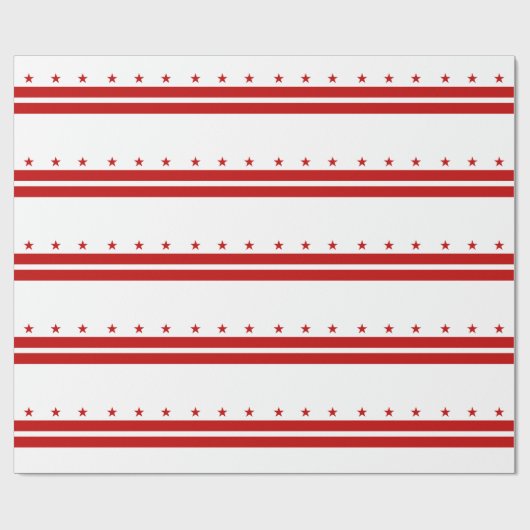Staatsflagge der Washington DC Geschenkpapier (Flach)