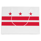 Staatsflagge der Washington DC Große Geschenktüte (Vorderseite)