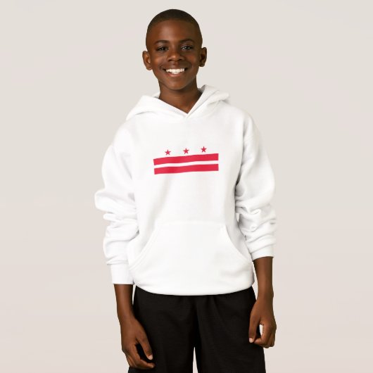 Staatsflagge der Washington DC Hoodie (Vorne ganz)