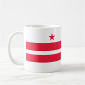 Staatsflagge der Washington DC Kaffeetasse (Links)