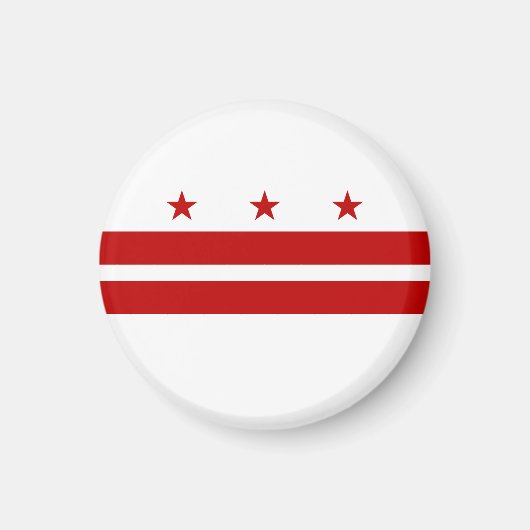 Staatsflagge der Washington DC Magnet (Vorne)