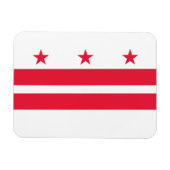 Staatsflagge der Washington DC Magnet (Horizontal)
