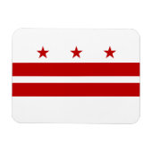 Staatsflagge der Washington DC Magnet (Horizontal)